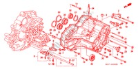 TRANSMISSIE BEHUIZING voor Honda CIVIC CRX ESI        AUSTRIA 2 deuren 4-traps automatische versnellingsbak 1993