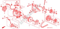 AIRCONDITIONER(COMPRESSOR) (SANDEN)('93) voor Honda CIVIC ESI 3 deuren 5-versnellings handgeschakelde versnellingsbak 1993