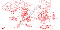 BEDIENINGSEENNEID (MOTORRUIMTE)(LH) voor Honda CIVIC LSI 3 deuren 4-traps automatische versnellingsbak 1993