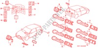 EMBLEEM voor Honda CIVIC LSI 3 deuren 4-traps automatische versnellingsbak 1993