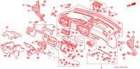 INSTRUMENTEN PANEEL(LH) voor Honda CIVIC VTI 3 deuren 5-versnellings handgeschakelde versnellingsbak 1995