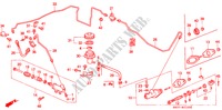 KOPPELING HOOFDCILINDER (LH) voor Honda CIVIC ESI        AUSTRIA 3 deuren 5-versnellings handgeschakelde versnellingsbak 1992