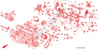MOTOR BEDRADINGSBUNDEL/KLEM(SOHC,SOHC VTEC) voor Honda CIVIC DX 3 deuren 5-versnellings handgeschakelde versnellingsbak 1995