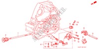 OVERSCHAKELSTANG/OVERSCHAKELHOUDER (DOHC VTEC) voor Honda CIVIC VTI 3 deuren 5-versnellings handgeschakelde versnellingsbak 1993