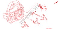 OVERSCHAKELVORK(DOHC VTEC) (1051163 ) voor Honda CIVIC VTI 3 deuren 5-versnellings handgeschakelde versnellingsbak 1993