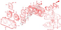 SNELHEIDSMETER COMPONENT voor Honda CIVIC VEI 3 deuren 5-versnellings handgeschakelde versnellingsbak 1992