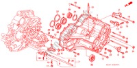 TRANSMISSIE BEHUIZING voor Honda CIVIC LSI 3 deuren 4-traps automatische versnellingsbak 1992