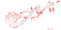 WATERKLEP voor Honda CIVIC VTI 3 deuren 5-versnellings handgeschakelde versnellingsbak 1995