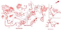 WATERSLANG (SOHC,SOHC VTEC) voor Honda CIVIC LSI 3 deuren 5-versnellings handgeschakelde versnellingsbak 1993