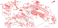 INSTRUMENTEN PANEEL(RH) voor Honda CIVIC LSI 4 deuren 5-versnellings handgeschakelde versnellingsbak 1994
