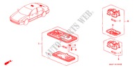 INTERIEUR VERLICHTING voor Honda CIVIC LSI 4 deuren 4-traps automatische versnellingsbak 1995