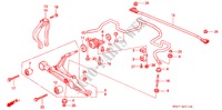 VOOR STABILISATOR/ VOOR ONDER ARM voor Honda CIVIC ESI 4 deuren 5-versnellings handgeschakelde versnellingsbak 1995