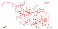 ACHTER STABILISATOR/ ACHTER ONDER ARM voor Honda CIVIC COUPE LSI 2 deuren 4-traps automatische versnellingsbak 1995