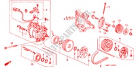 AIRCONDITIONER (COMPRESSOR)(HADSYS) voor Honda CIVIC COUPE LSI 2 deuren 4-traps automatische versnellingsbak 1994