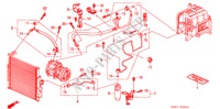 AIRCONDITIONER (SLANGEN/PIJPEN)(RH) voor Honda CIVIC COUPE BASIC 2 deuren 5-versnellings handgeschakelde versnellingsbak 1995