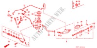 KOPPELING HOOFDCILINDER (RH) voor Honda CIVIC COUPE BASIC 2 deuren 4-traps automatische versnellingsbak 1995