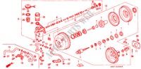 REM HOOFDCILINDER/ HOOFDSPANNING voor Honda CIVIC COUPE BASIC 2 deuren 4-traps automatische versnellingsbak 1994