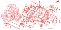 TRANSMISSIE BEHUIZING voor Honda CIVIC COUPE BASIC 2 deuren 4-traps automatische versnellingsbak 1994