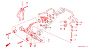 VOOR STABILISATOR/ VOOR ONDER ARM voor Honda CIVIC COUPE LSI 2 deuren 5-versnellings handgeschakelde versnellingsbak 1994