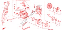 AIRCONDITIONER (COMPRESSOR)(HADSYS) voor Honda PRELUDE 2.0I 2 deuren 5-versnellings handgeschakelde versnellingsbak 1994