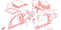 CHASSIS STRUKTUUR(3) voor Honda PRELUDE 2.0I 2 deuren 5-versnellings handgeschakelde versnellingsbak 1995