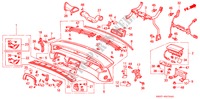 INSTRUMENTEN PANEEL(1) voor Honda PRELUDE 2.0I 2 deuren 4-traps automatische versnellingsbak 1995