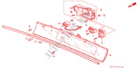 METER KLEP(2) voor Honda PRELUDE 2.0I 2 deuren 4-traps automatische versnellingsbak 1993