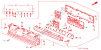 METER SUB DISPLAY(2) voor Honda PRELUDE DOHC VTEC 2 deuren 5-versnellings handgeschakelde versnellingsbak 1993