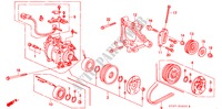 AIRCONDITIONER (COMPRESSOR) (SOHC) voor Honda CIVIC 1.6ILS 5 deuren 4-traps automatische versnellingsbak 1997