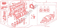 CILINDERBLOK/ZUIGER (DIESEL) voor Honda CIVIC 2.0ITD 5 deuren 5-versnellings handgeschakelde versnellingsbak 1997