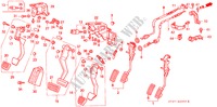 PEDAAL(LH) voor Honda CIVIC 1.4IS 5 deuren 5-versnellings handgeschakelde versnellingsbak 1997
