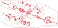 STARTMOTOR(VALEO) ('97) voor Honda CIVIC 1.4IS 5 deuren 4-traps automatische versnellingsbak 1997