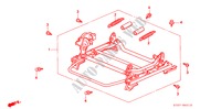 V. ZITTING COMPONENTEN (R.) (HOOGTE BIJSTELLER) voor Honda CIVIC 1.6ILS 5 deuren 5-versnellings handgeschakelde versnellingsbak 1995