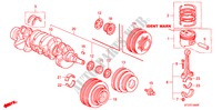 ZUIGER/KRUKAS voor Honda CIVIC 1.4I 5 deuren 5-versnellings handgeschakelde versnellingsbak 1996