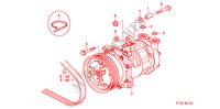 AIRCONDITIONER (COMPRESSOR) (DIESEL) voor Honda CIVIC 2.0ITD        75PS 5 deuren 5-versnellings handgeschakelde versnellingsbak 2000
