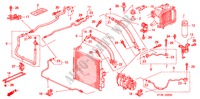 AIRCONDITIONER (SLANGEN/PIJPEN) (LH) voor Honda CIVIC 1.4IS 5 deuren 4-traps automatische versnellingsbak 1999
