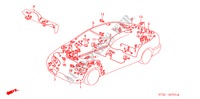 BEDRADINGSBUNDEL(RH) voor Honda CIVIC LS 5 deuren 5-versnellings handgeschakelde versnellingsbak 1999
