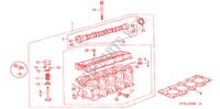 CILINDERKOP(DIESEL) voor Honda CIVIC 2.0ITD        90PS 5 deuren 5-versnellings handgeschakelde versnellingsbak 2000