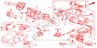 COMBINATIESCHAKELAAR(LH) voor Honda CIVIC 1.4I 5 deuren 5-versnellings handgeschakelde versnellingsbak 1999