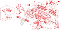 INSTRUMENTEN PANEEL(RH) voor Honda CIVIC 1.4I 5 deuren 4-traps automatische versnellingsbak 1999