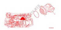 LUCHTSTROOMSENSOR(DIESEL) voor Honda CIVIC 2.0ITD        75PS 5 deuren 5-versnellings handgeschakelde versnellingsbak 2000
