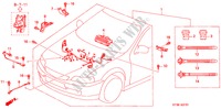 MOTOR BEDRADINGSBUNDEL (SOHC)(RH) voor Honda CIVIC LS 5 deuren 4-traps automatische versnellingsbak 1999