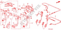 PEDAAL(RH) voor Honda CIVIC 1.4I 5 deuren 4-traps automatische versnellingsbak 1999