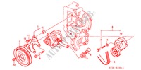 P.S. POMP(DIESEL) (AIRCONDITIONER) voor Honda CIVIC 2.0ITD 5 deuren 5-versnellings handgeschakelde versnellingsbak 1999