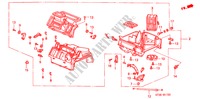 VERWARMINGSEENHEID(LH) voor Honda CIVIC 1.4I          75PS 5 deuren 5-versnellings handgeschakelde versnellingsbak 1999