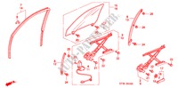 VOOR PORTIER RAMEN voor Honda CIVIC 1.4I 5 deuren 5-versnellings handgeschakelde versnellingsbak 1999