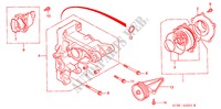 WATERPOMP(DIESEL) (AIRCONDITIONER) voor Honda CIVIC 2.0ITD 5 deuren 5-versnellings handgeschakelde versnellingsbak 2000