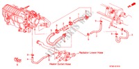WATERSLANG(SOHC) voor Honda CIVIC 1.4ILS 5 deuren 5-versnellings handgeschakelde versnellingsbak 1999