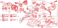COMBINATIESCHAKELAAR ('96 )(KG,KY) voor Honda ACCORD COUPE 2.2IES 2 deuren 4-traps automatische versnellingsbak 1996