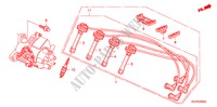 HOOG SPANNINGSSNOER/ BOUGIE voor Honda ACCORD COUPE 2.2IES 2 deuren 4-traps automatische versnellingsbak 1997